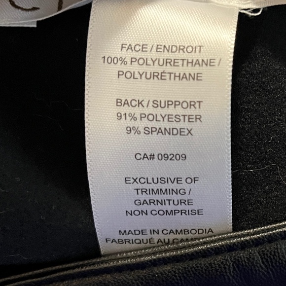 Cleo Soft Faux Leather Midi Skirt Black Size 16 - Picture 7 of 14